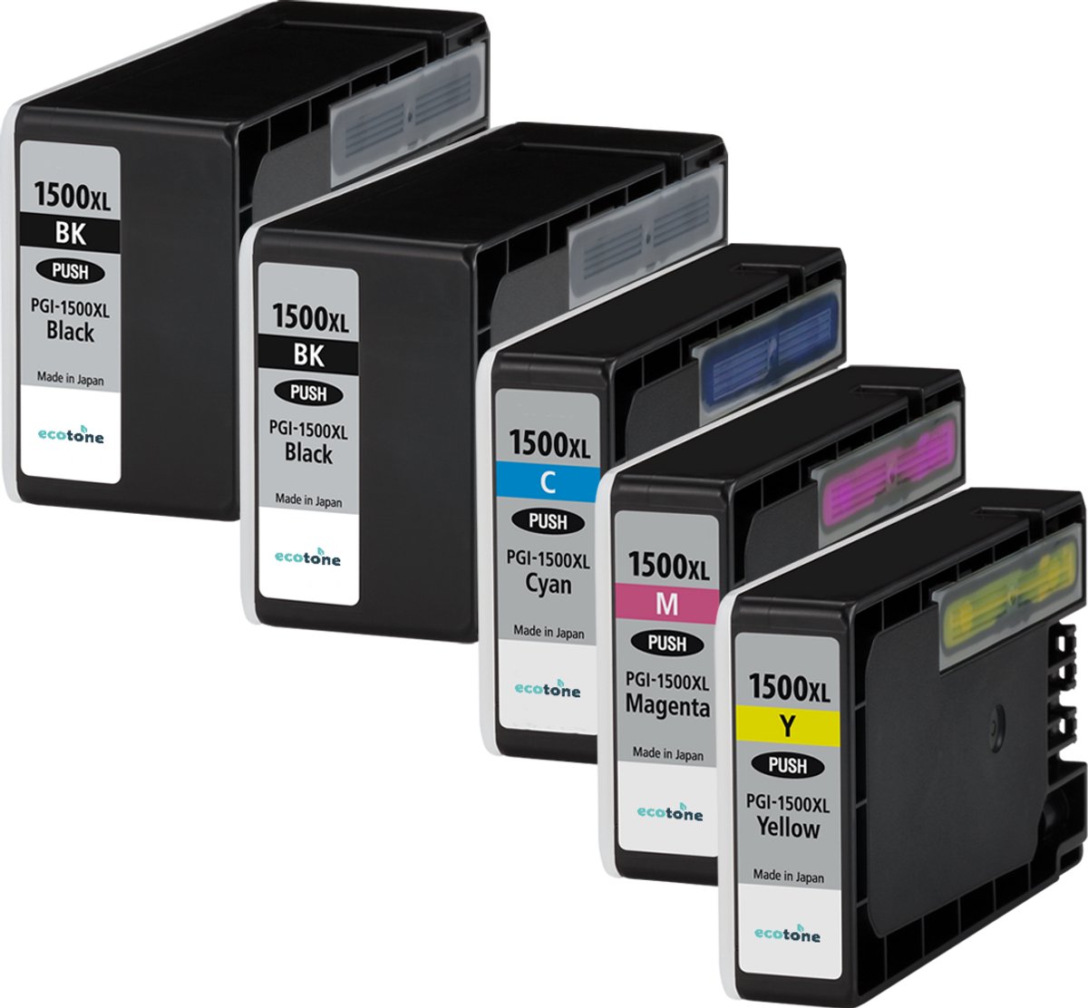 Ecopack (Replaces Canon PGI-1500XL ink) 2xBL + 1xCMY - (BL 2x1200 Pages) (CMY 3x1030 Pages)