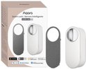 Verpakking van een Aqara Smart Lock U200 Lite Kit met een wit deurslot en grijze sleutel.