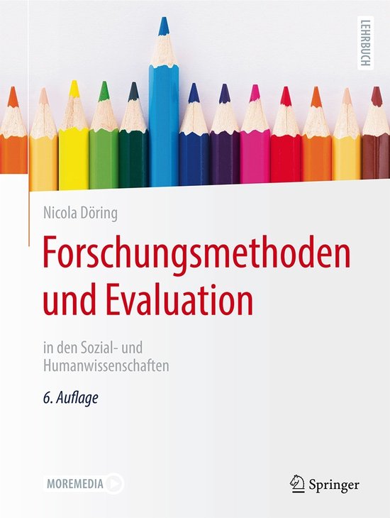 Forschungsmethoden und Evaluation in den Sozial- und Humanwi ... - cover