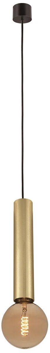 Fantasia Tabor hanglamp E27 zwart met geborsteld goud