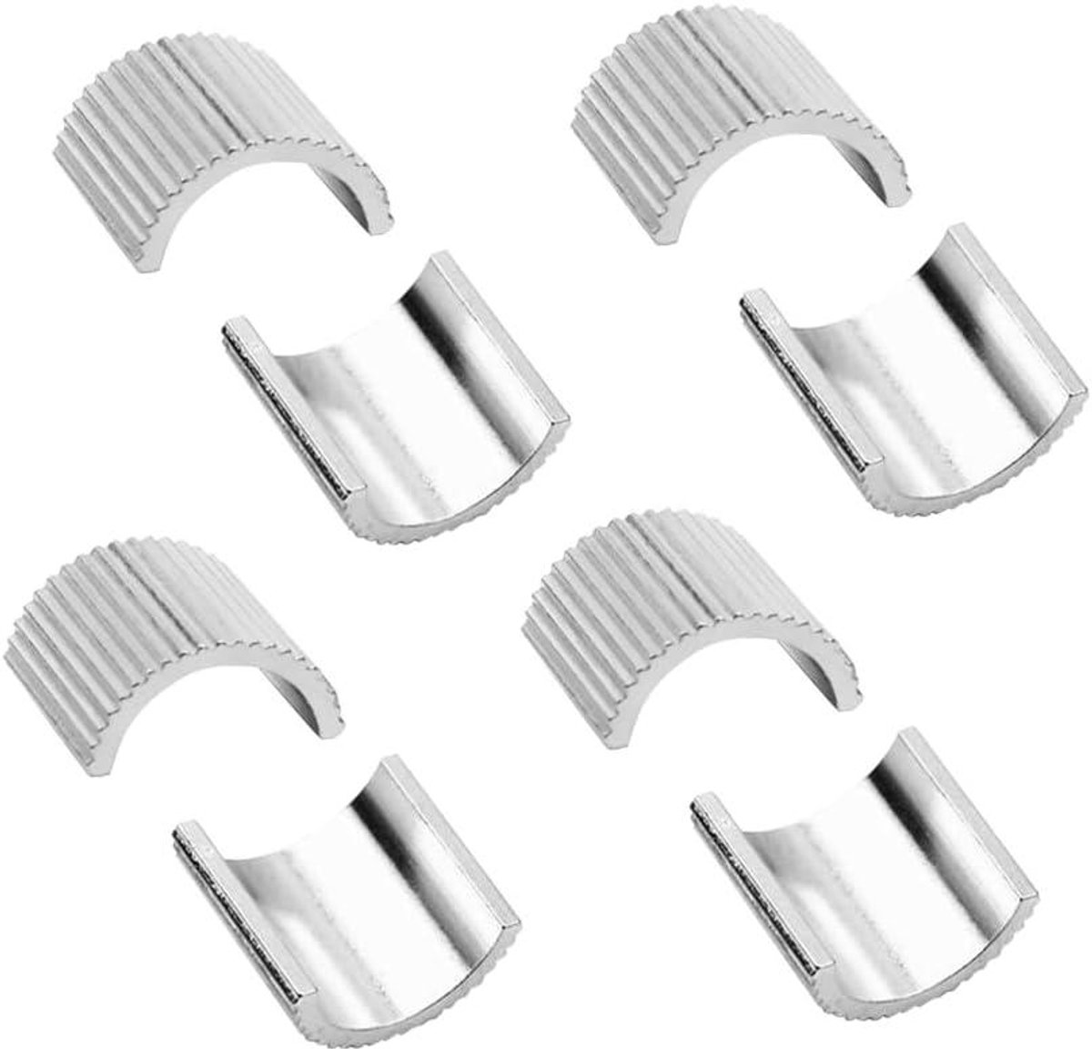 Inovra Plus - Handvatringen Pack van 8 - Lichtgewicht & Robuust - Handvatadapters - Rood - Conversieringen van 7/8 Inch naar 1 Inch voor Fiets en Motorfiets
