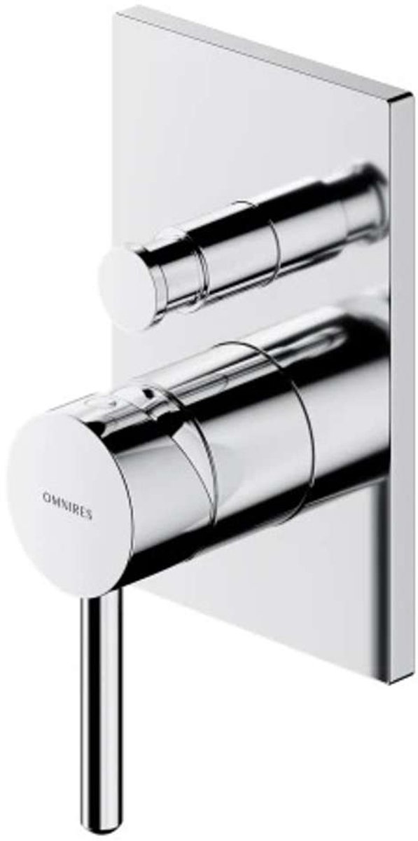 OMNIRES Y - Inbouwkraan, voor 2 functies, met huis, chroom Y1235/KCR