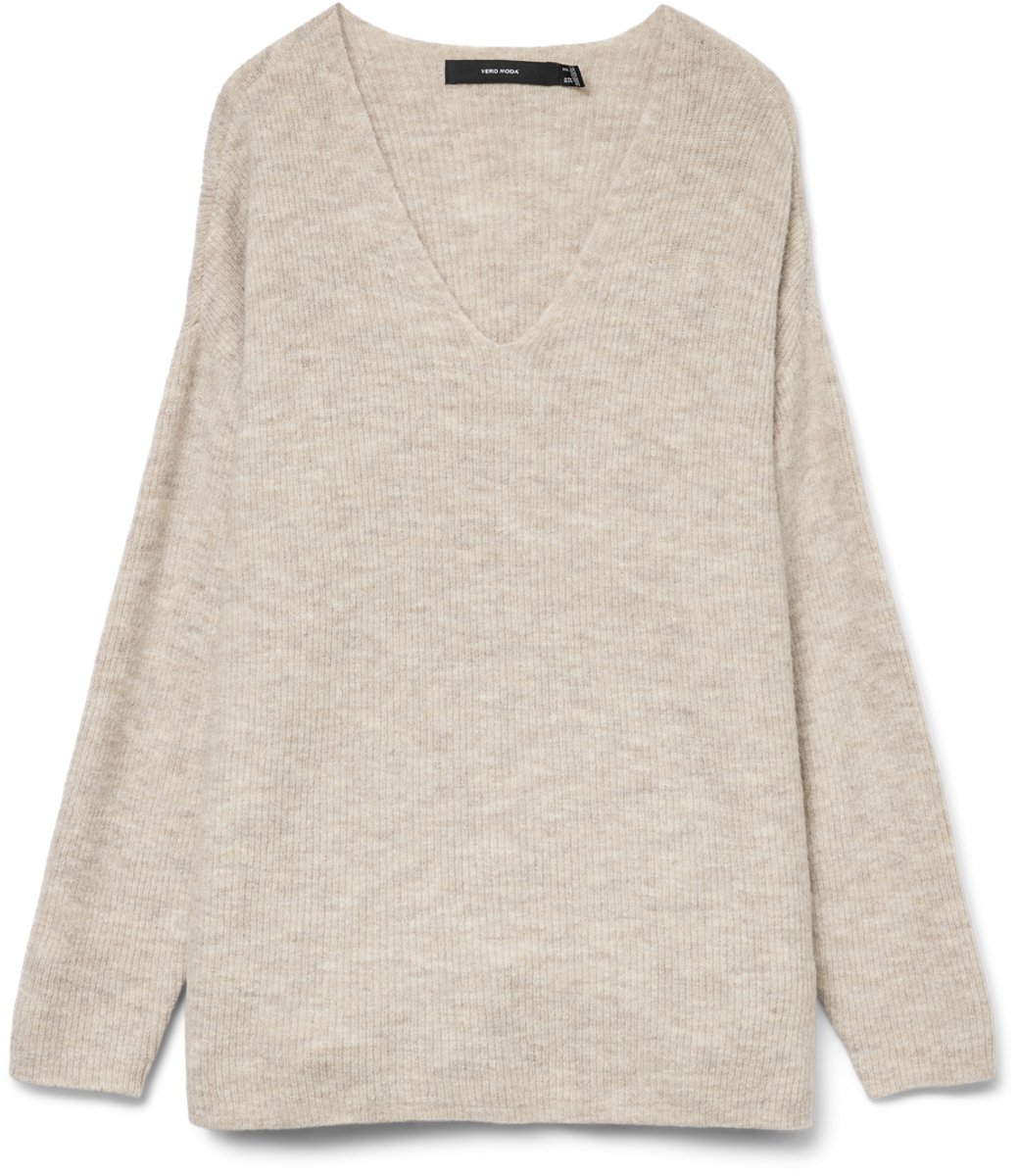 VERO MODA - VMCREWLEFILE LS V-NECK BLOUSE Dames Trui