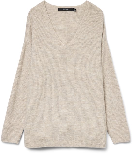 VERO MODA VMCREWLEFILE LS V-NECK BLOUSE NOOS Dames Trui - Maat M
