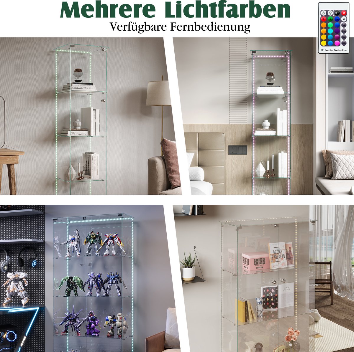Mahonie Charles X boeken of vitrine kast met oud glas - Vitrinekasten