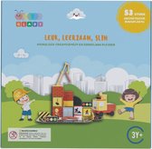 Gladi Tiles 53-Delige Magnetische Bouwplaats - Magnetic Tiles - Magnetisch Speelgoed