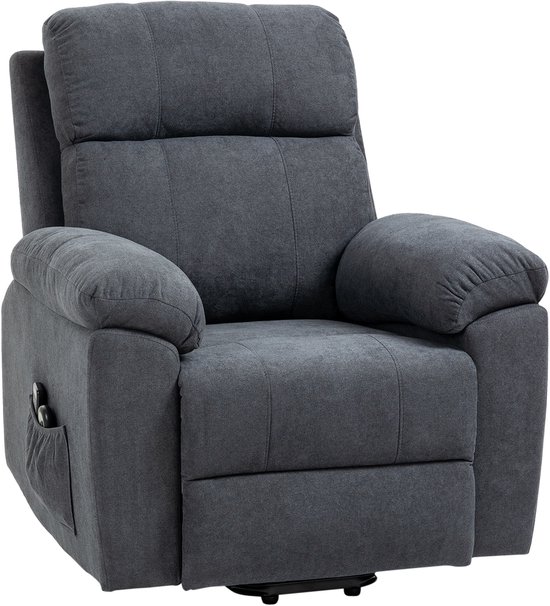 HOMCOM Massagestoel met Sta-op Functie en 8 Motoren Grijs - HOMCOM - €479,90