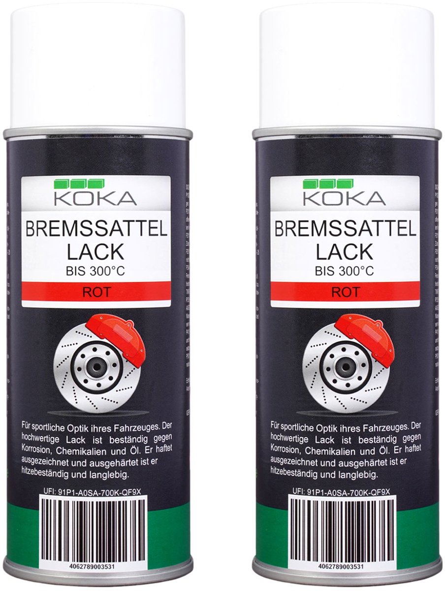 2x remklauwlakspray rood