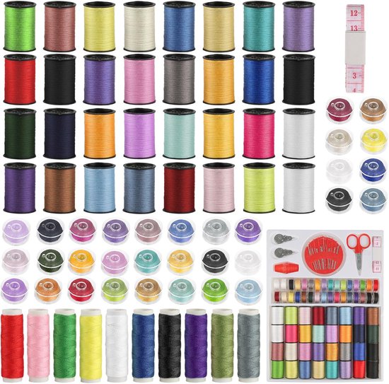 Sewing Thread Set - 74 Pieces - voor Sewing Machine - Mixed Color ...
