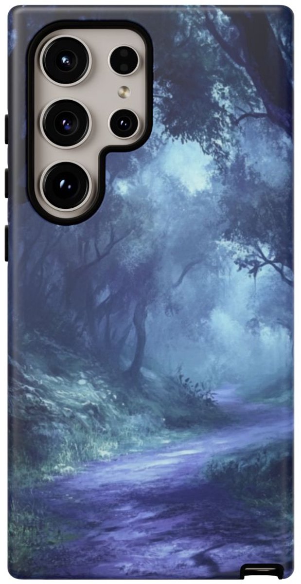 Mistig Bospaadje – Telefoonhoesje Geschikt voor Galaxy S24 Ultra