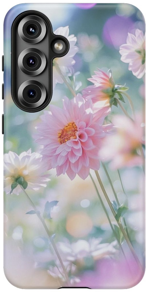 Dahlia Bloemenpracht – Telefoonhoesje Geschikt voor Galaxy S25