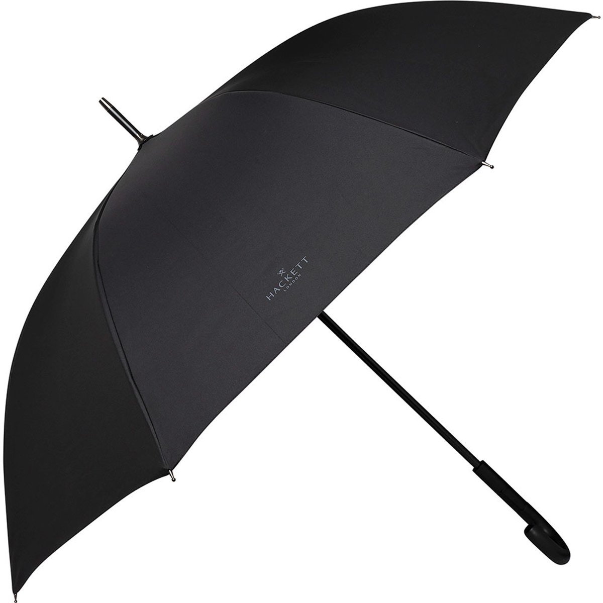 Hackett Plain Walking Paraplu Zwart Man