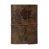 Leren Notitieboekje voor Mannen en Vrouwen met Keltisch Kruis in Reliëf, A5 20 x 15 cm Lederen Dagboek | Leer Gebonden Notitieboek met Pen | 300 Ongevoerd Pagina's Handgemaakt Reisdagboek Schetsboek