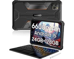 Blackview Active 5 - Tablet - Met Toetsenbord - 24GB RAM - 128GB ROM - Dual 4G SIM+WiFi - 8.68 inch - 6600mAh - Octa Core - Android 15 Bluetooth 5.2 - NFC - OTG - Zwart