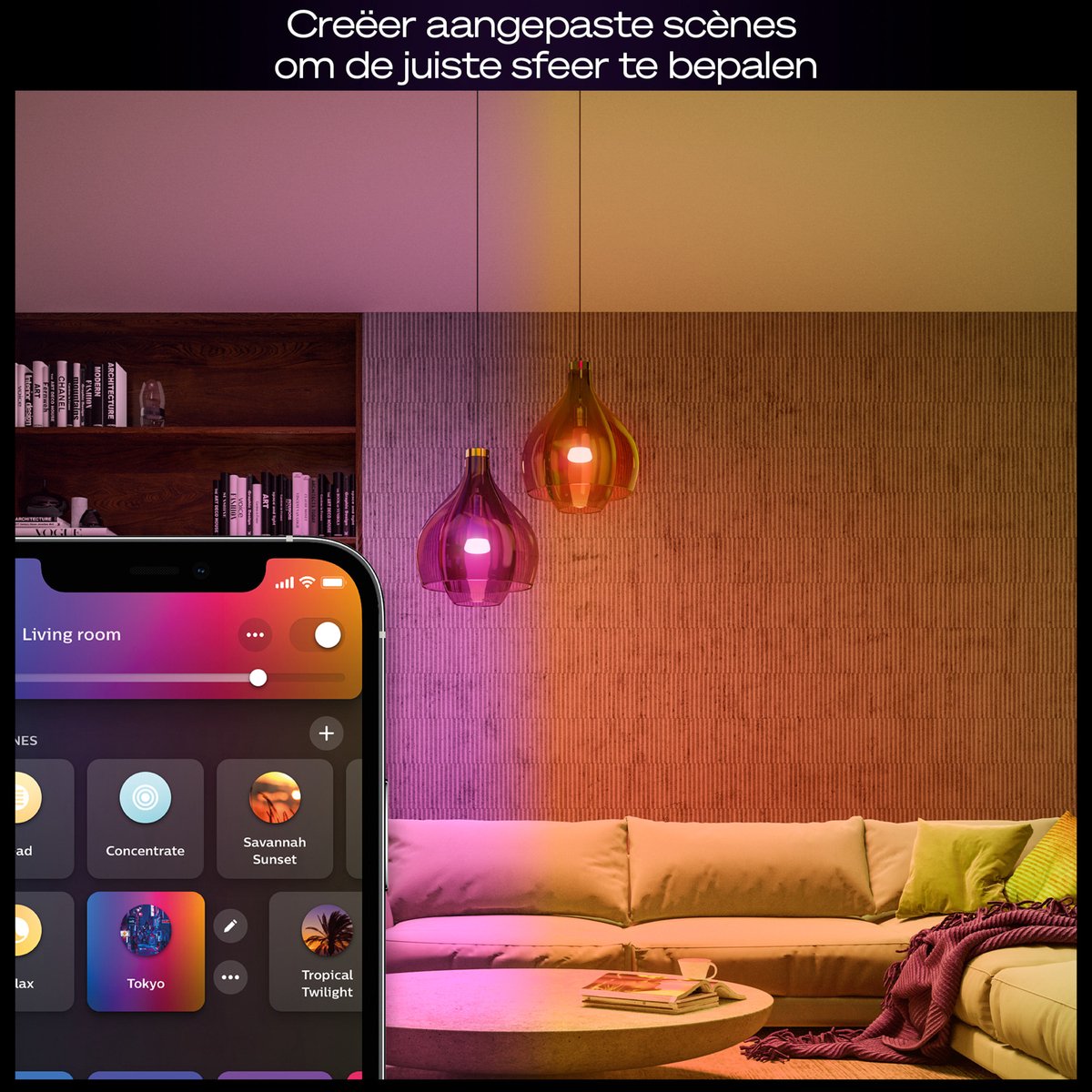 Philips Hue starterkit - wit en gekleurd licht - 1 Bridge Pro - 2-pack E27 1100 lumen — afbeelding 7