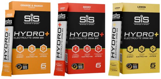Science in Sport - SIS Hydro+ Elektrolyten Poeder - 5 verschillende elektrolyten - Berry Smaak - Suikervrij - 6 x 4,1 g van Science in Sport — afbeelding 2