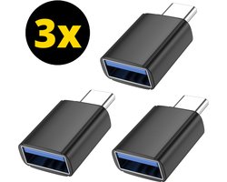 ThunderGold 3x USB C naar USB A Adapter - USB C naar USB Adapter - USB C naar USB A Converter - USB C naar USB A Female