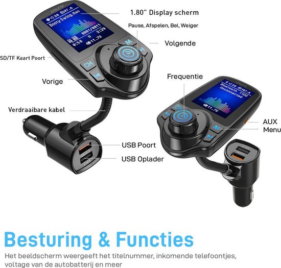 Mini kit sans Fil Bluetooth Voiture Lecteur MP3 Kit Mains Libres Jack 3,5 mm Adaptateur Récepteur Audio JIANGfu Transmetteur FM 