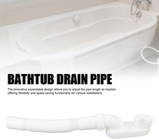 Bonde D'Évacuation Pour Baignoire Et Douche - Mécanisme Poussoir, Étanche, Facile à Installer, Finition Argent - 4