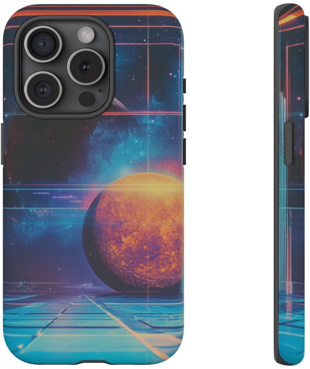 Abstracte Ruimtekunst – Telefoonhoesje Geschikt voor iPhone 15 Pro