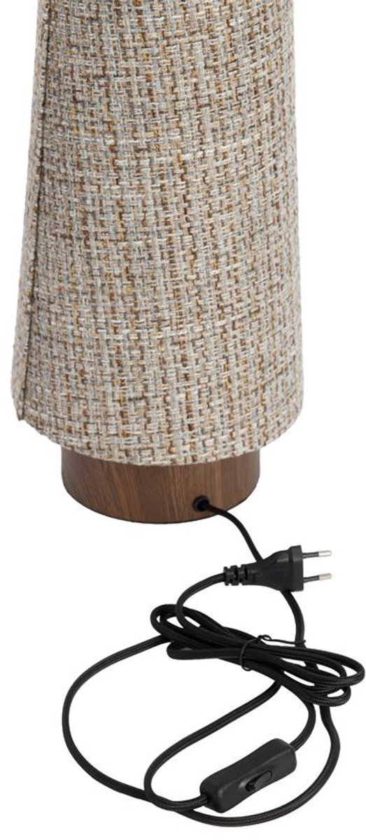 Light & Living Tafellamp Howie 53cm - Lichtbruin