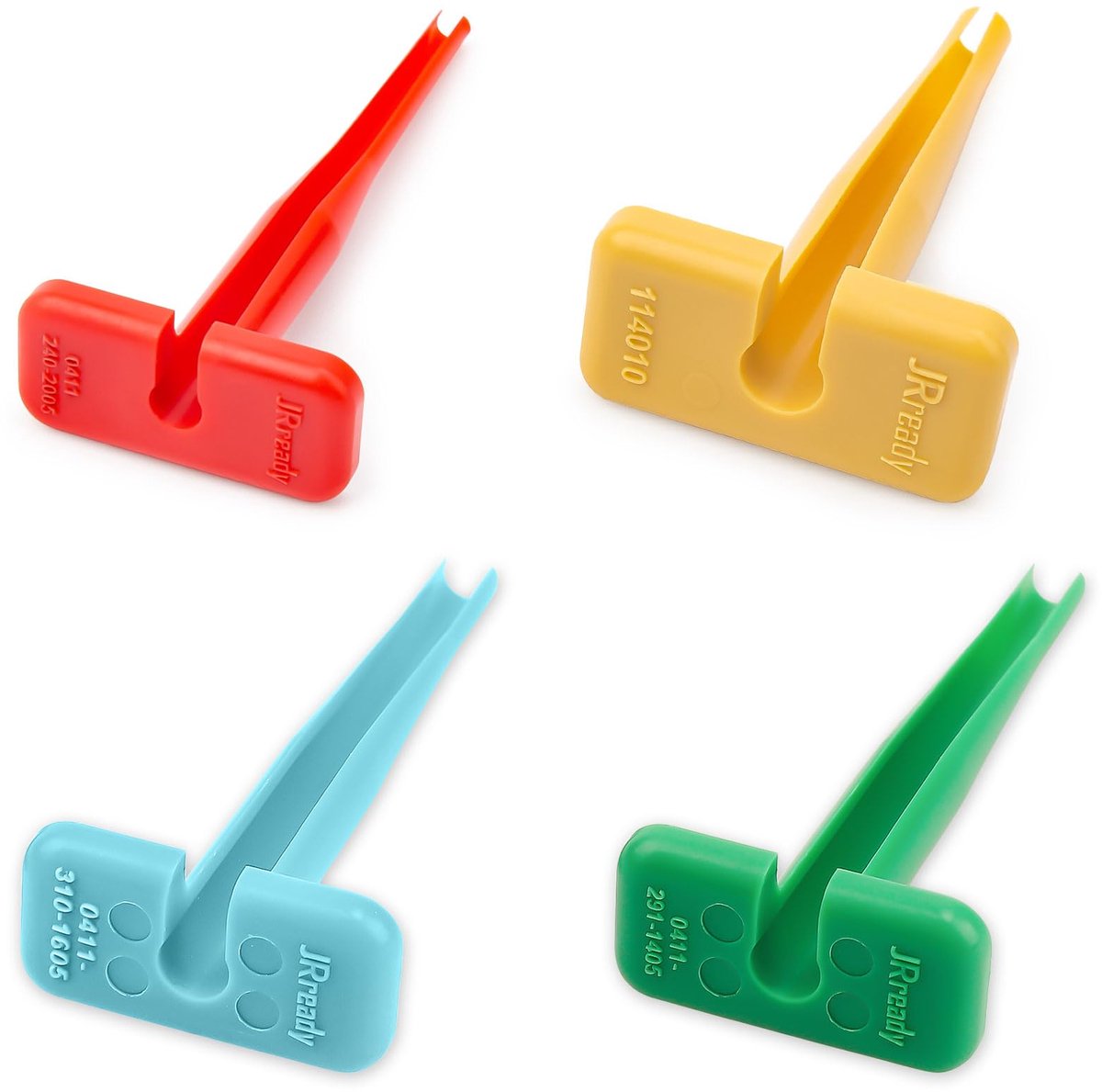 4-delige Kunststof Terminal Verwijderingsgereedschap Set - Voor 12# 16# 20# Solid/Stamped Contacten en 10-22 AWG Draden - Geschikt voor Deutsch DT DTM DTP HD DRC HDP DTHD Jiffy Splice Series Connectoren - Automotive