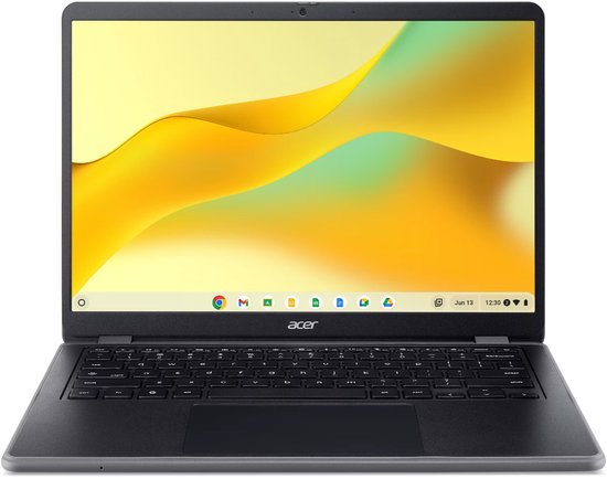 Acer Chromebook C937T-TCO-C86M Intel® N N150 35,6 cm (14") Touchscreen WUXGA 8 GB LPDDR5x-SDRAM 128 GB eMMC Wi-Fi 6E (802.11ax) ChromeOS Zwart - Acer - Hoofdafbeelding
