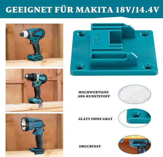 Lot De 5 Supports De Batterie Compatibles Avec Batterie Makita 18