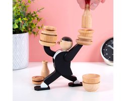 Kikkerland Gezelschapsspel Don't Tip The Waiter - Stapelspel - Laat de ober niet omvallen - Evenwichtsspel - Spelletje - Beheers je balans - Bezigheid - Familiespel - Leuk voor kids vanaf 6 jaar
