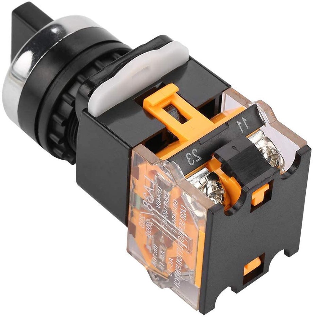 Allecto Plus - Selettore rotativo a 2 posizioni met automatische reset - 22mm