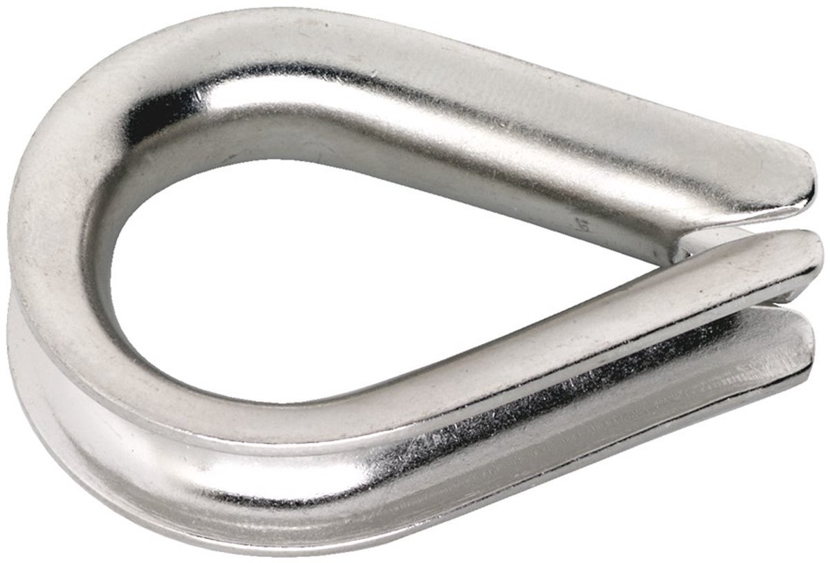 RVS kous 5–6 mm – voor staalkabelbescherming