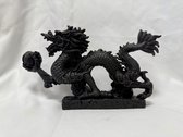 Feng Shui Chinese Draak – Geluk en Bescherming voor Huis en Kantoor 24x12cm zwarte