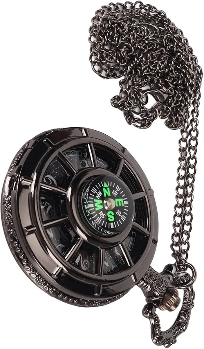 Stijlvol zakhorloge met kompas - praktisch en veelzijdig - 1 stuk - legering