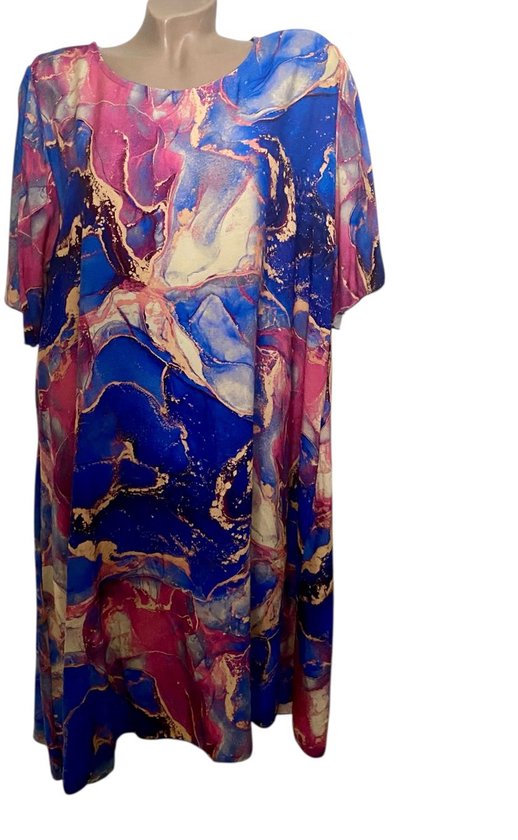 Dames Tuniek - Jurk - van Viscose - 95CM/62CM Onesize 38-42 roze