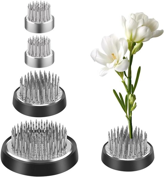 Zasvec Bloemen Kikker Rond 6 cm 1 stuk Kenzan Bloemensteegel Bloemenarrangement Speldhouder Ronde Bloemenhouder Bloemenegel Bloemschikken Steegel voor bloemen