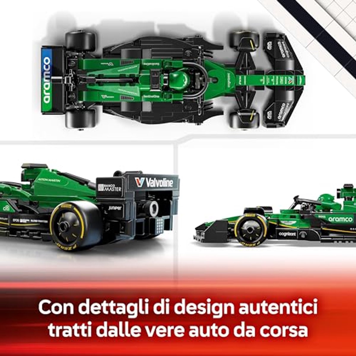 LEGO Speed Champions Aston Martin Aramco F1 AMR24 racewagen Set - 77245 — afbeelding 12