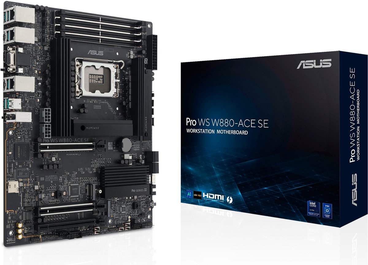 ASUS PRO WS W880-ACE SE Intel W880 LGA 1851 (Socket V1) ATX