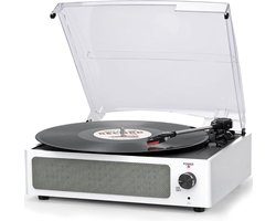 Thuys – Platenspeler Met Speakers – Ingebouwde – Retro – 37 x 34 x 15cm – Retro Wit