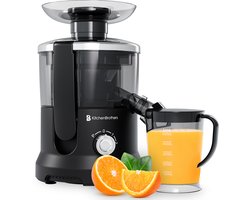 KitchenBrothers Sapcentrifuge - Voor Groenten en Fruit - Juicer - Slowjuicer - Met Pulpcontainer -…