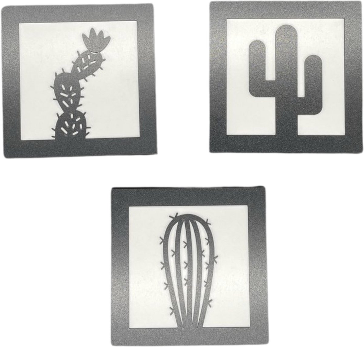 M&Z Collectie-Cactus Set wanddecoratie