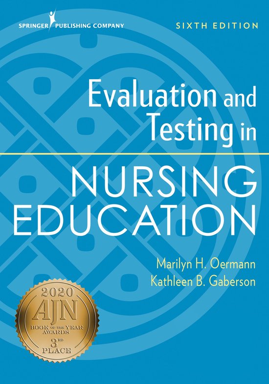 Evaluation and Testing in Nursing Education, Sixth Edition - cover