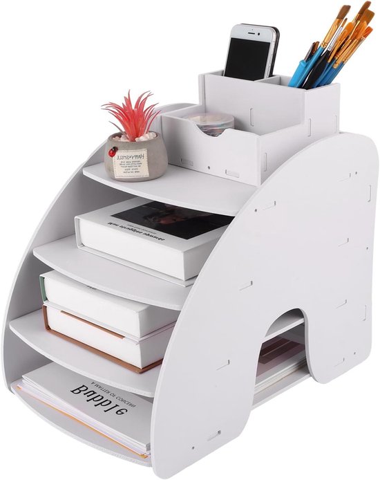 Exacompta 310779D 1x BIG-BOX ladenbox met 4 laden voor DIN A4 documenten, Iderama, zwart