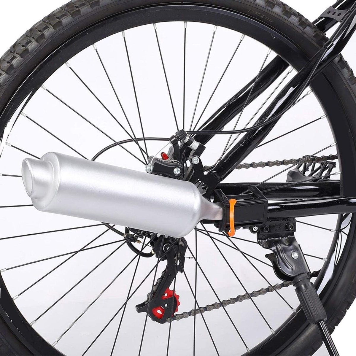 Allecto Plus - Lichte Fietsuitlaatpijp voor 16-22 inch fietsen - Fietsgeluiden - Fietsslang - Meer Fietsplezier