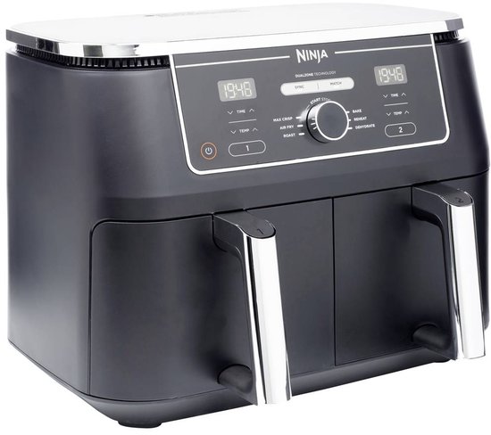 Ninja Dubbele Airfryer XXL - 9.5 Liter - 2020 Model - Dual Zone Technologie - AF400EU