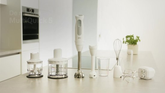 Braun Minipimer MultiQuick 5 Vario MQ5220WH Frullatore ad Immersione, 21 velocità, Tecnologia