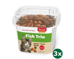 Sanal cat fish trio snacks cup 3x 75 gr