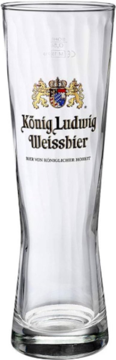 König Ludwig Weissbier Bierglas 0.3 liter