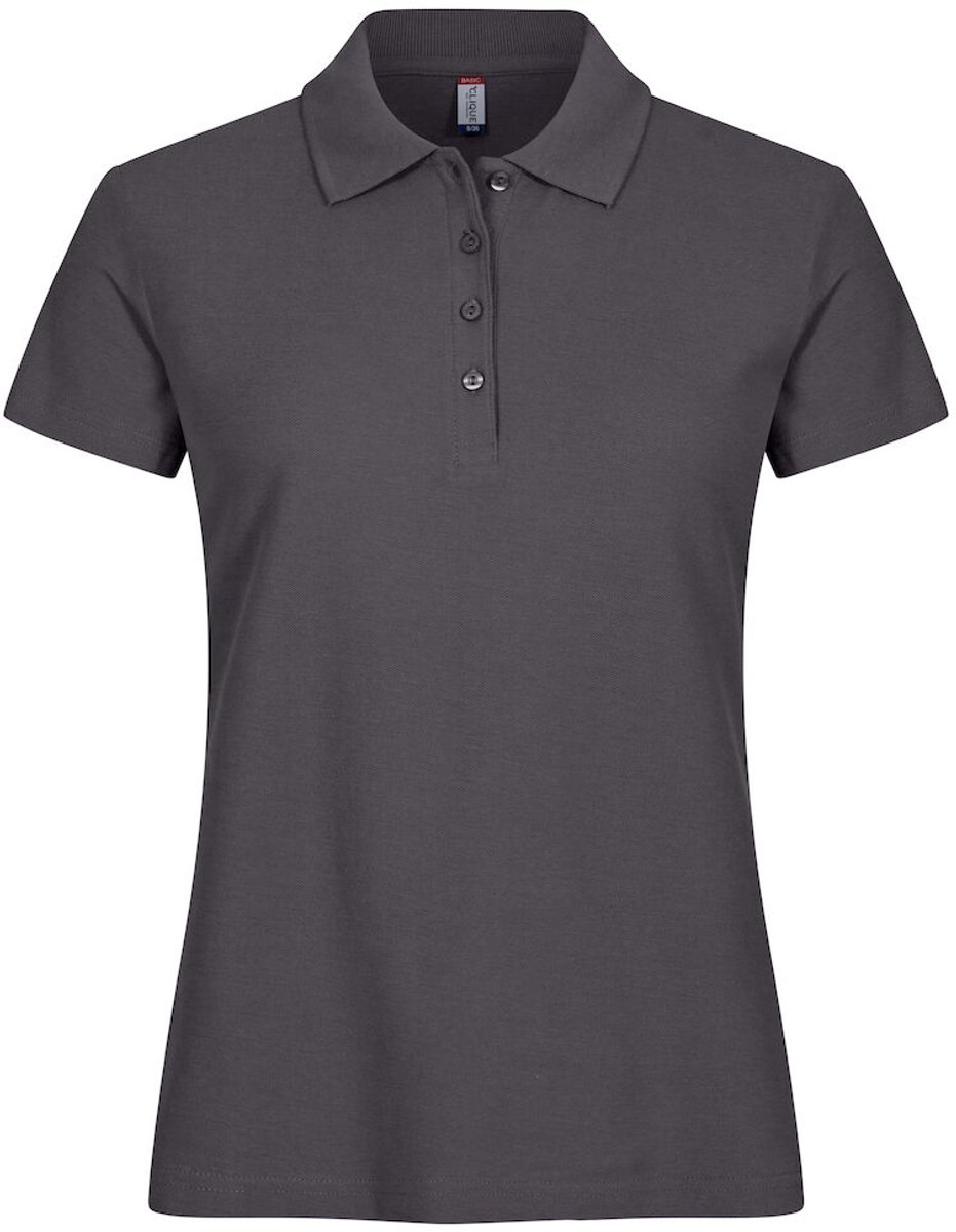 Clique Basic Polo Women 028231 - metaalgrijs - L