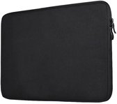 George Napoli Laptophoes 14 inch - SoftTouch - Neopreen sleeve met rits - Fleecebescherming