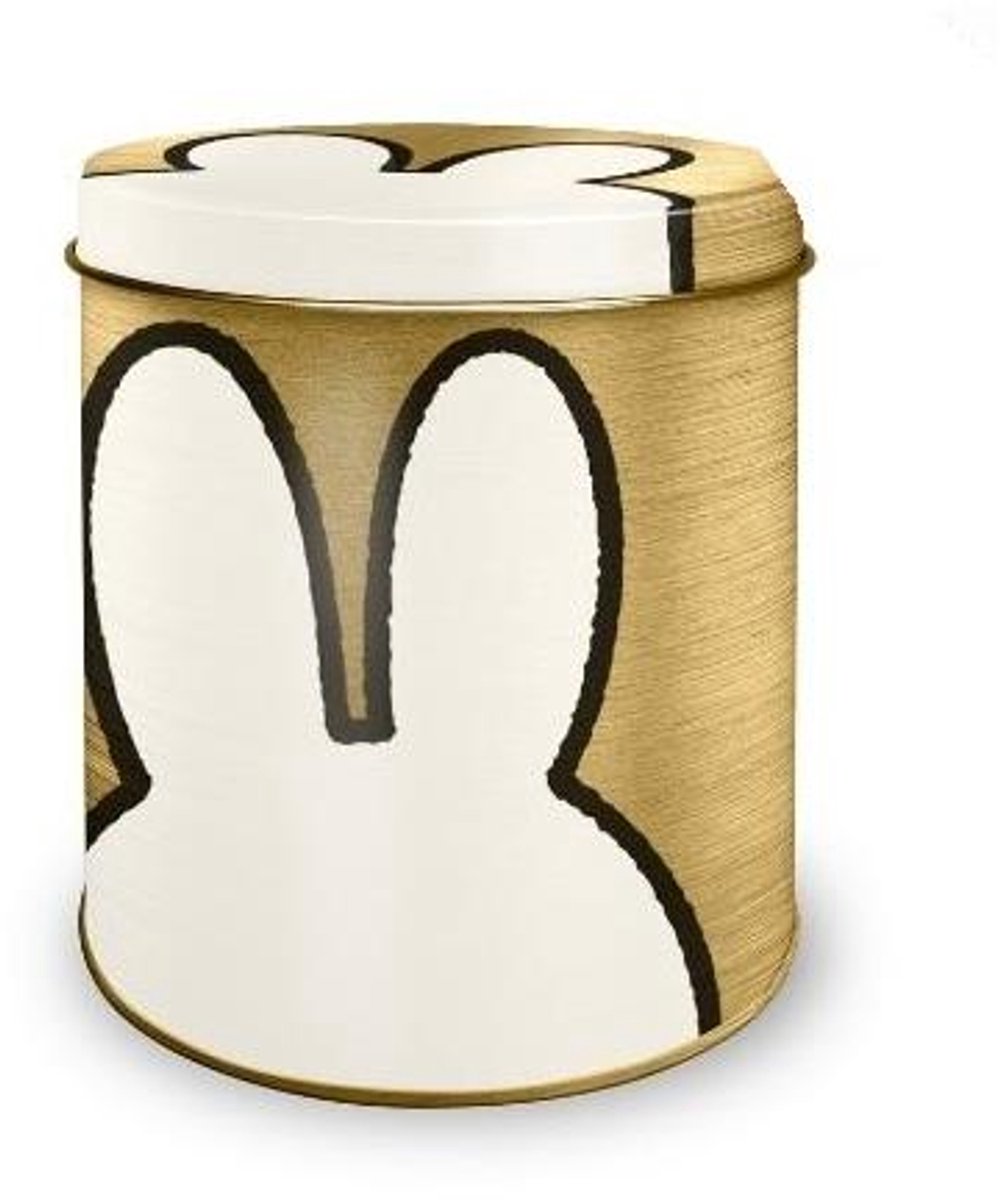 Bewaarblik Nijntje goud Ø10xh11,5cm